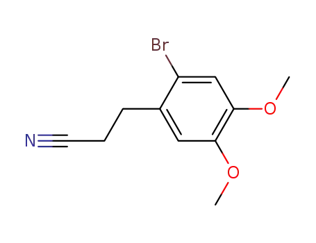 3-(2-bromo-4,5-dimethoxyphenyl)propanenitrile