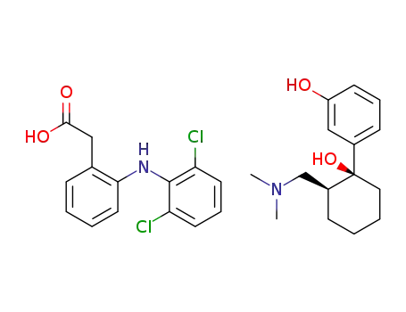 (rac)-O-desmethyl-tramadol diclofenac salt
