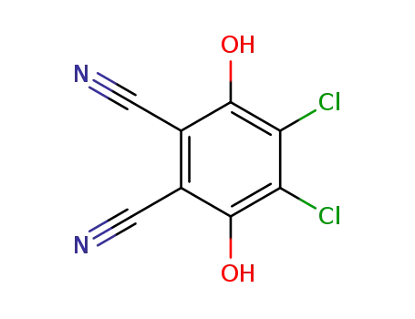 Molecular Structure of 4640-41-9 (dichloro-3,6-dihydroxybenzene-1,2-dicarbonitrile)
