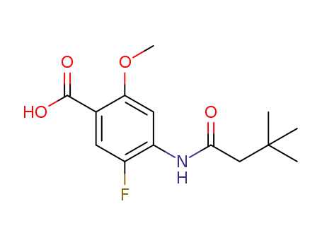 4-(3,3-dimethylbutyrylamino)-5-fluoro-2-methoxybenzoic acid