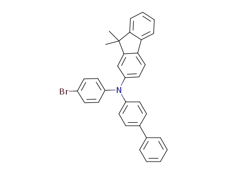 Molecular Structure of 1246562-40-2 (N-[1,1'-biphenyl]-4-yl-N-(4-bromophenyl)-9,9-dimethyl-9H-Fluoren-2-amine)
