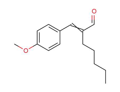 Molecular Structure of 85711-94-0 (2-[(4-methoxyphenyl)methylene]heptan-1-al)