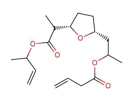 but-3-enoic acid 1-methyl-2-{5-[1-(1-methyl-allyloxycarbonyl)-ethyl]-tetrahydrofuran-2-yl}-ethyl ester