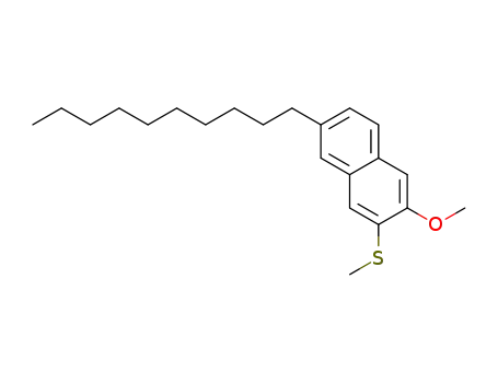 6-n-decyl-3-methylthio-2-methoxynaphthalene