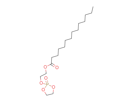 Molecular Structure of 59540-25-9 (Tetradecanoic acid, 2-[(2-oxido-1,3,2-dioxaphospholan-2-yl)oxy]ethyl
ester)