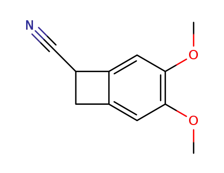 Molecular Structure of 35202-54-1 (4,5-Dimethoxy-1-cyanobenzocyclobutane)