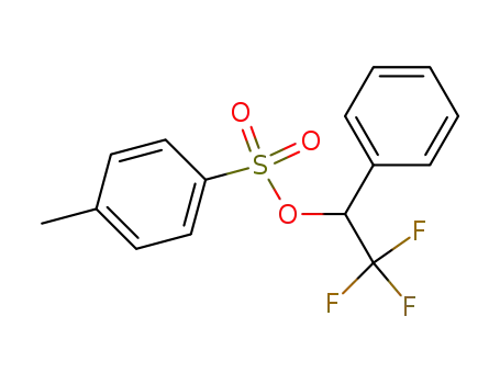 Molecular Structure of 13652-13-6 (2,2,2-trifluoro-1-phenylethyl 4-methylbenzenesulfonate)