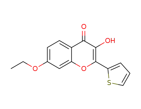 7-ethoxy-3-hydroxy-2-(thiophen-2-yl)-4H-chromen-4-one