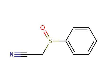 Molecular Structure of 17665-58-6 (Acetonitrile, (phenylsulfinyl)-)