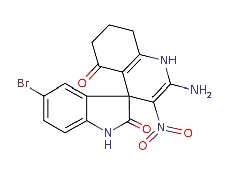 2'-amino-5-bromo-3'-nitro-7',8'-dihydro-1'H-spiro[indoline-3,4'-quinoline]-2,5'(6'H)-dione
