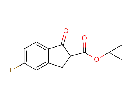 tert-butyl 5-fluoro-1-oxo-2,3-dihydro-1H-indene-2-carboxylate