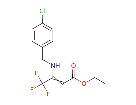 ethyl 3-(4-chlorobenzyl)amino-4,4,4-trifluorobut-2-enoate