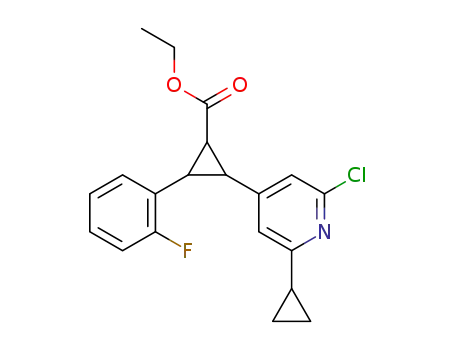 ethyl 2-(2-chloro-6-cyclopropylpyridin-4-yl)-3-(2-fluorophenyl)cyclopropanecarboxylate