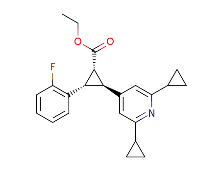 rac-(1S,2R,3R)-ethyl 2-(2,6-dicyclopropylpyridin-4-yl)-3-(2-fluorophenyl)cyclopropanecarboxylate