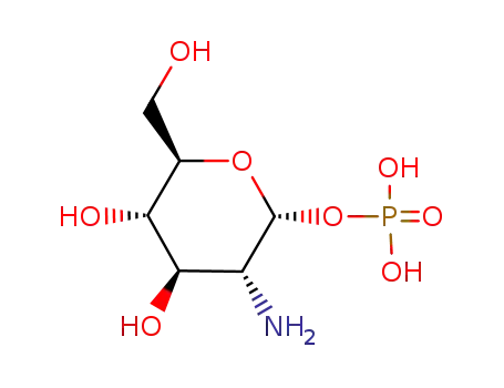 Molecular Structure of 2152-75-2 (ALPHA-D-GLUCOSAMINE 1-PHOSPHATE)