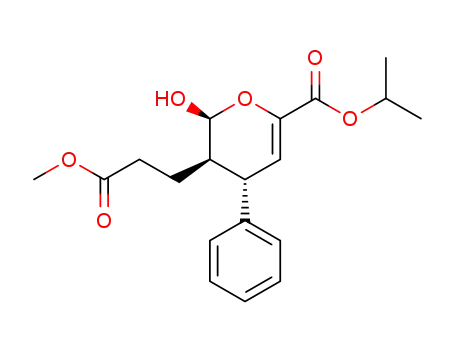 isopropyl 2-hydroxy-3-(3-methoxy-3-oxopropyl)-4-phenyl-3,4-dihydro-2H-pyran-6-carboxylate
