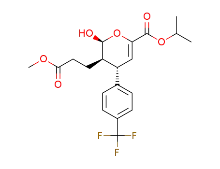isopropyl 2-hydroxy-3-(3-methoxy-3-oxopropyl)-4-[4-(trifluoromethyl)phenyl]-3,4-dihydro-2H-pyran-6-carboxylate