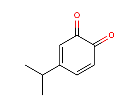 Molecular Structure of 54210-12-7 (3,5-Cyclohexadiene-1,2-dione,4-(1-methylethyl)-(9CI))