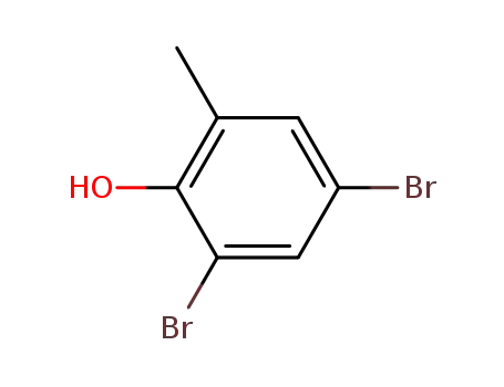 Molecular Structure of 609-22-3 (4,6-DIBROMO-O-CRESOL)