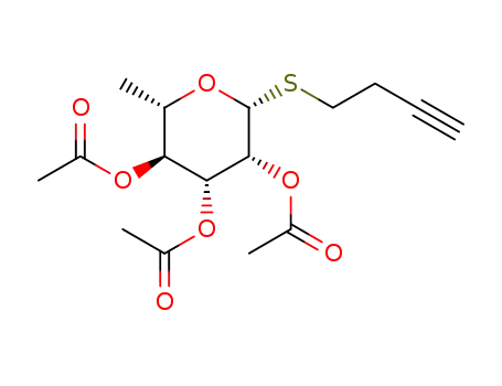 but-3-ynyl 2,3,4-tri-O-acetyl-1-thio-α-L-rhamnopyranoside