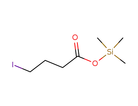 Molecular Structure of 67764-03-8 (Butanoic acid, 4-iodo-, trimethylsilyl ester)