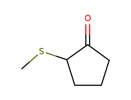 Molecular Structure of 52190-34-8 (Cyclopentanone, 2-(methylthio)-)