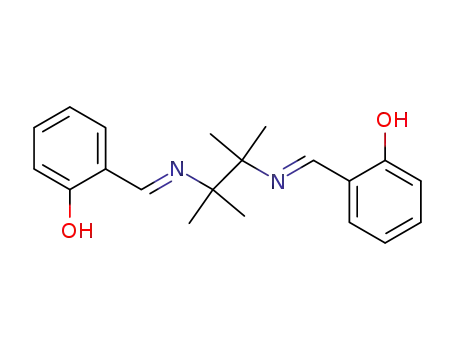 Molecular Structure of 60306-02-7 (Phenol,
2,2'-[(1,1,2,2-tetramethyl-1,2-ethanediyl)bis(nitrilomethylidyne)]bis-)