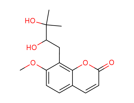 2H-1-Benzopyran-2-one, 8-(2,3-dihydroxy-3-methylbutyl)-7-methoxy-