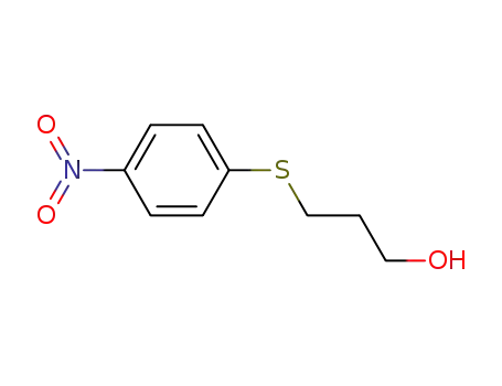 Molecular Structure of 75032-30-3 (1-Propanol, 3-[(4-nitrophenyl)thio]-)