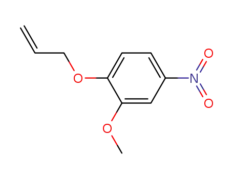 Molecular Structure of 99060-58-9 (Benzene, 2-methoxy-4-nitro-1-(2-propenyloxy)-)