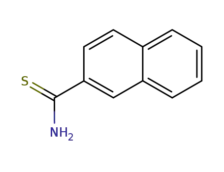 Molecular Structure of 6967-89-1 (NAPHTHALENE-2-CARBOTHIOAMIDE)