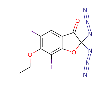 2,2-diazido-6-ethoxy-5,7-diiodobenzofuran-3(2H)-one