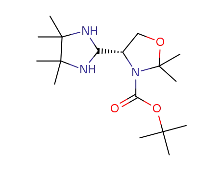 tert-butyl (4R)-2,2-bimethyl-4-(4,4,5,5-tetramethylimidazolidine-2-yl)-1,3-oxazolidine-3-carboxylate