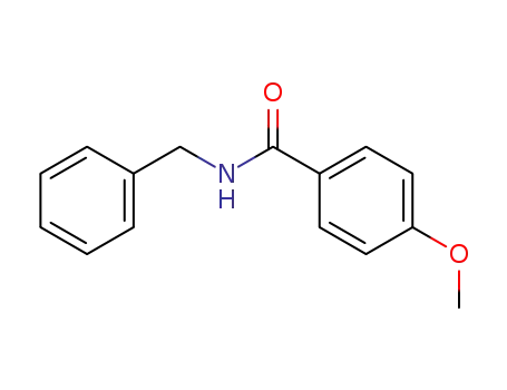 Molecular Structure of 7465-87-4 (BenzaMide, 4-Methoxy-N-(phenylMethyl)-)