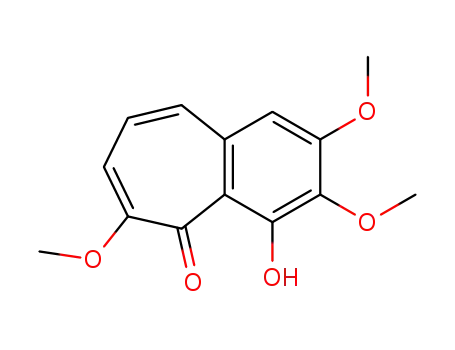 Molecular Structure of 15795-64-9 (4-hydroxy-2,3,6-trimethoxy-5H-benzo[7]annulen-5-one)