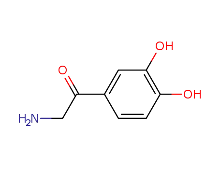 Molecular Structure of 499-61-6 (2-amino-1-(3,4-dihydroxyphenyl)ethan-1-one)