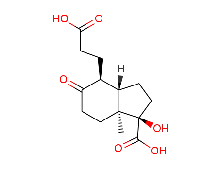 (1R,3aS,4S,7aS)-4-(2-Carboxy-ethyl)-1-hydroxy-7a-methyl-5-oxo-octahydro-indene-1-carboxylic acid