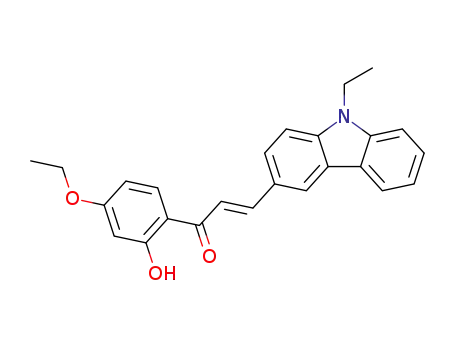 (E)-1-(4-ethoxy-2-hydroxyphenyl)-3-(9-ethyl-9H-carbazol-3-yl)prop-2-en-1-one