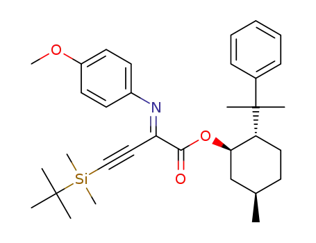 (E)-(1R,2S,5R)-5-methyl-2-(2-phenylpropan-2-yl)cyclohexyl 4-(tert-butyldimethylsilyl)-2-((4-methoxyphenyl)imino)but-3-ynoate