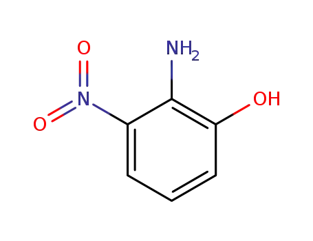 Molecular Structure of 603-85-0 (2-Amino-3-nitrophenol)