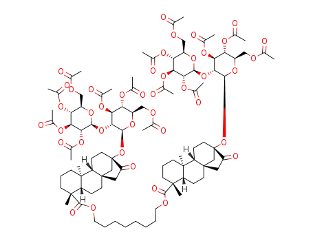 octane-1,8-diyl bis{13-O-[2,3,4,6-tetra-O-acetyl-β-D-glucopyranosyl-(1→2)-3,4,6-tri-O-acetyl-β-D-glucopyranosyl]-16-oxo-ent-kauran-19-oate}