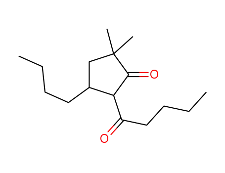 4-butyl-2,2-dimethyl-5-pentanoylcyclopentanone