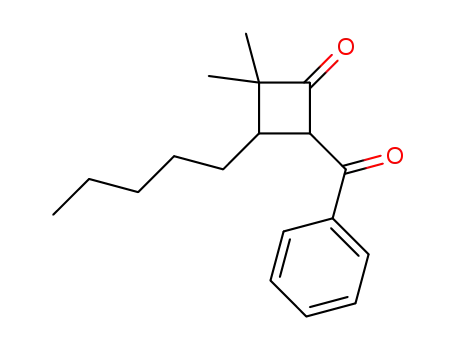 4-benzoyl-2,2-dimethyl-3-pentylcyclobutanone