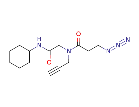 3-azido-N-(2-(cyclohexylamino)-2-oxoethyl)-N-(prop-2-yn-1-yl)propanamide