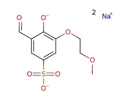 disodium 3-(2-methoxyethoxy)salicylaldehyde-5-sulfonate