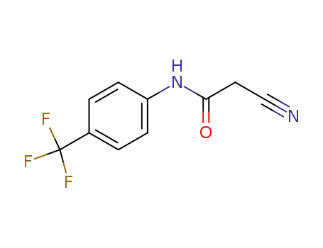 Molecular Structure of 24522-30-3 (2-cyano-N-[4-(trifluoromethyl)phenyl]acetamide)