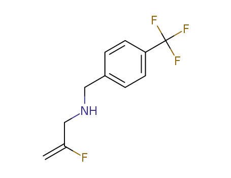 2-fluoro-N-(4-(trifluoromethyl)benzyl)-prop-2-en-1-amine