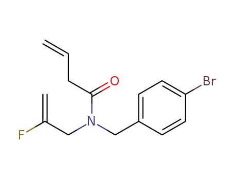 N-(2-fluoroallyl)-N-(4-bromobenzyl)but-3-enamide
