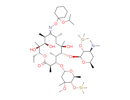2',4"-bis-O-trimethylsilylerythromycin A 9-O-(1-isopropoxycyclohexyl)oxime