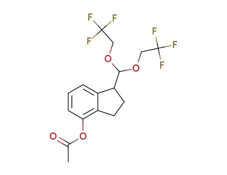 1-(bis(2,2,2-trifluoroethoxy)methyl)-2,3-dihydro-1H-inden-4-yl acetate